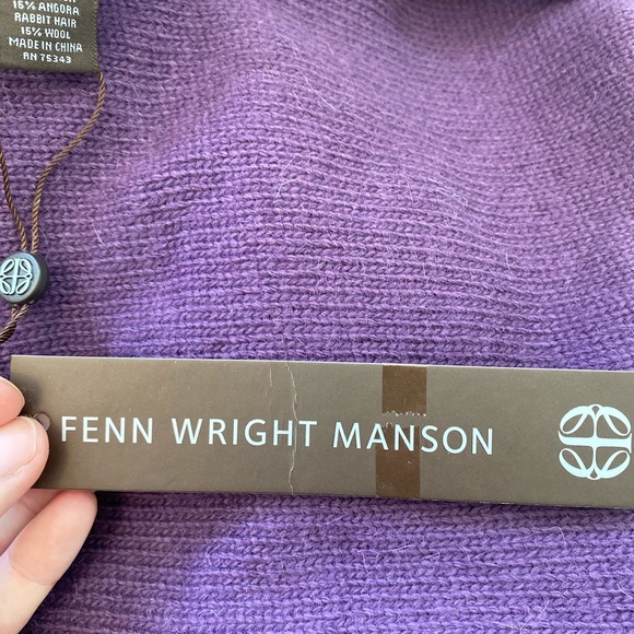 NWT Fenn Wright Manson Cable Wool/Angora Cardigan - Picture 13 of 13